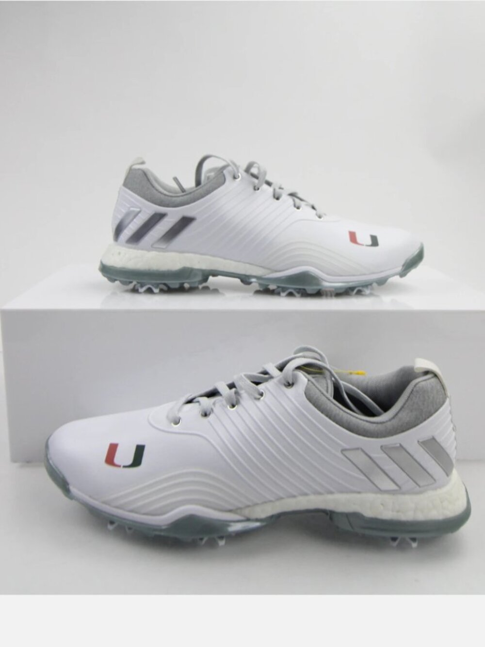 Women's NWT Adidas Adipower Miami Hurricanes golf shoes